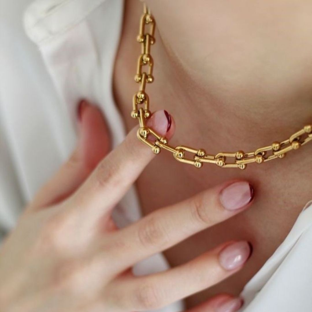 Collar de cadena de eslabones Hardwear en oro 18k