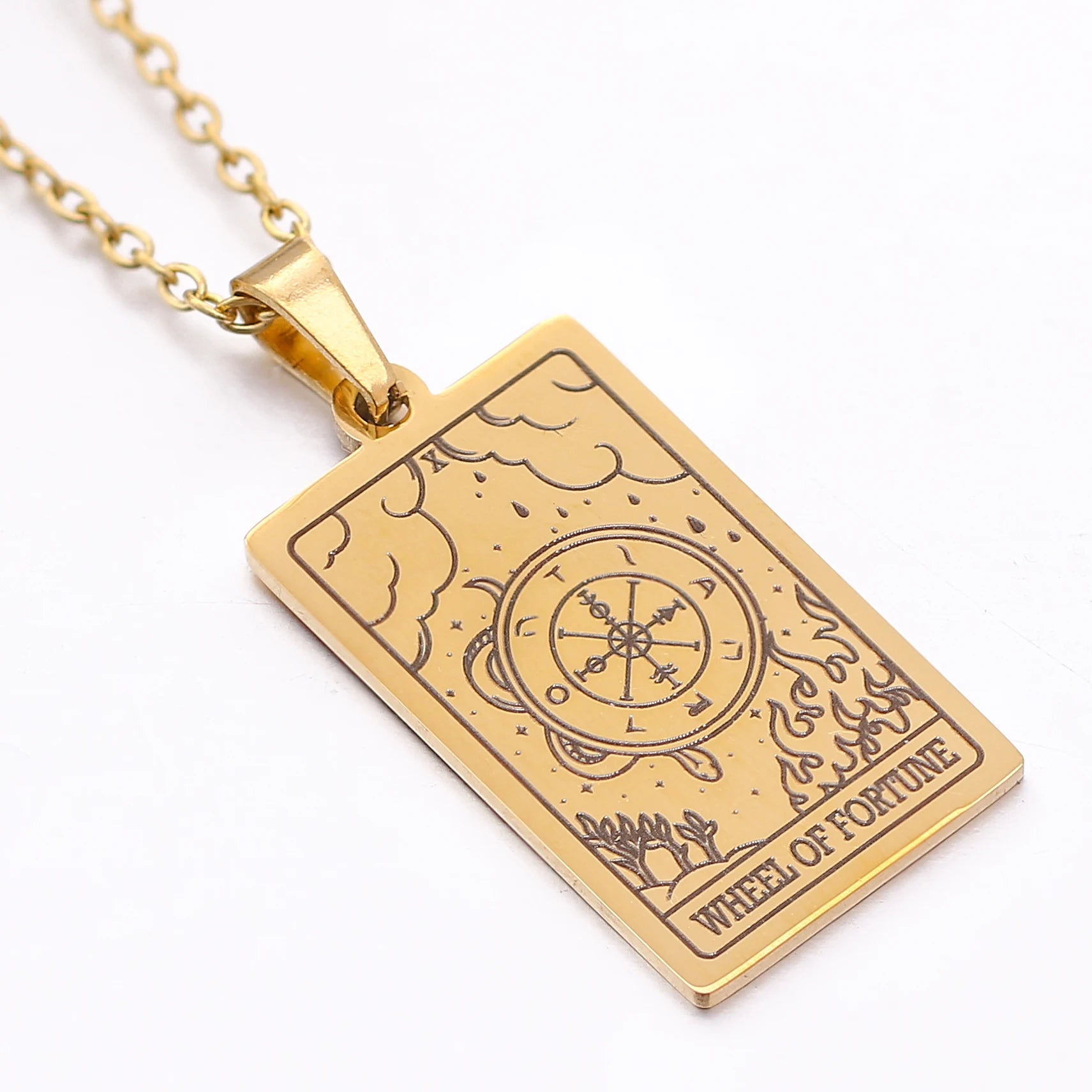 Colgante de Carta del Tarot en Placa