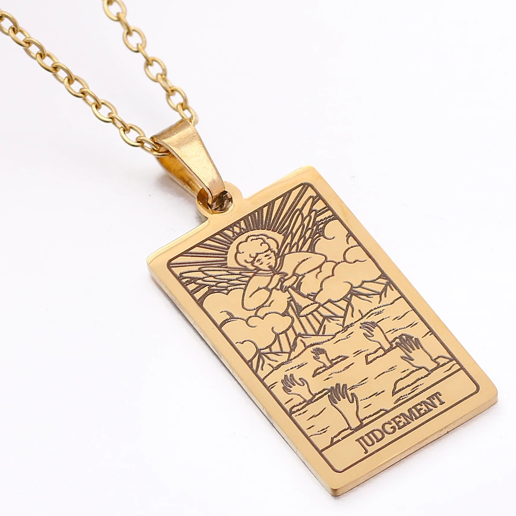 Colgante de Carta del Tarot en oro 18k