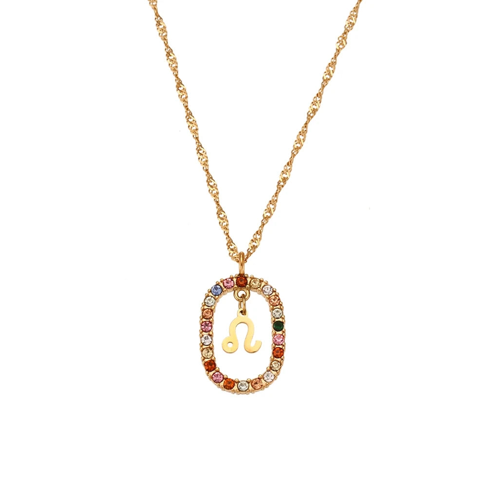 Colgante Signos del Zodiaco con Piedras Brillantes