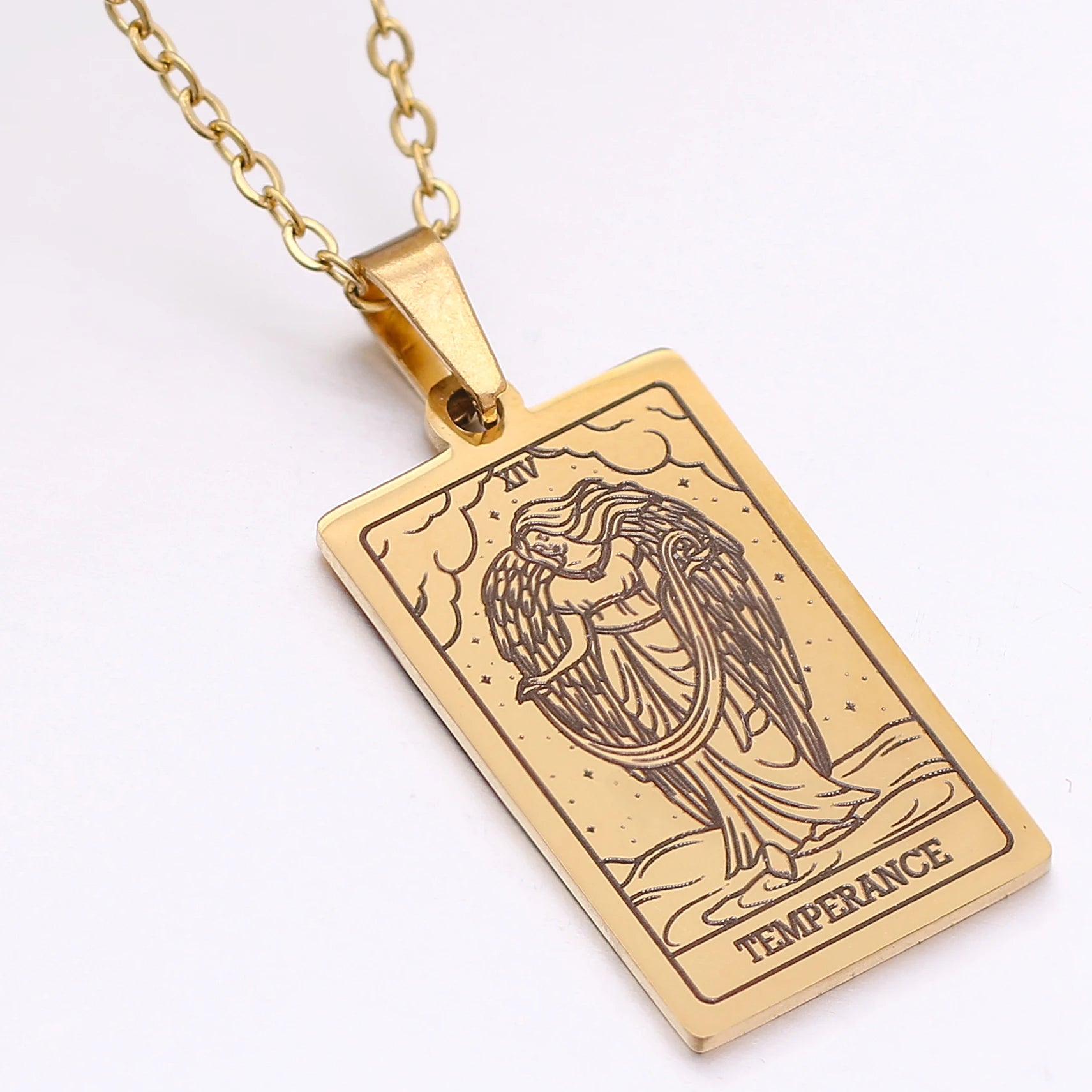Colgante de Carta del Tarot en Placa