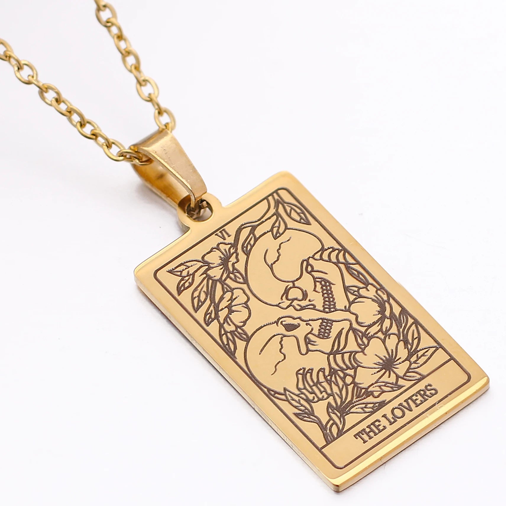 Colgante de Carta del Tarot en Placa