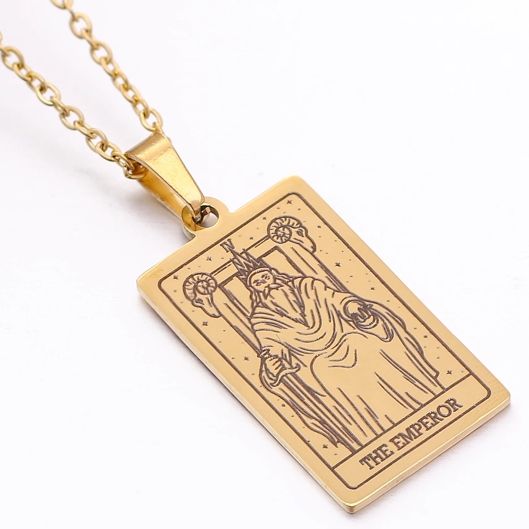 Colgante de Carta del Tarot en Placa