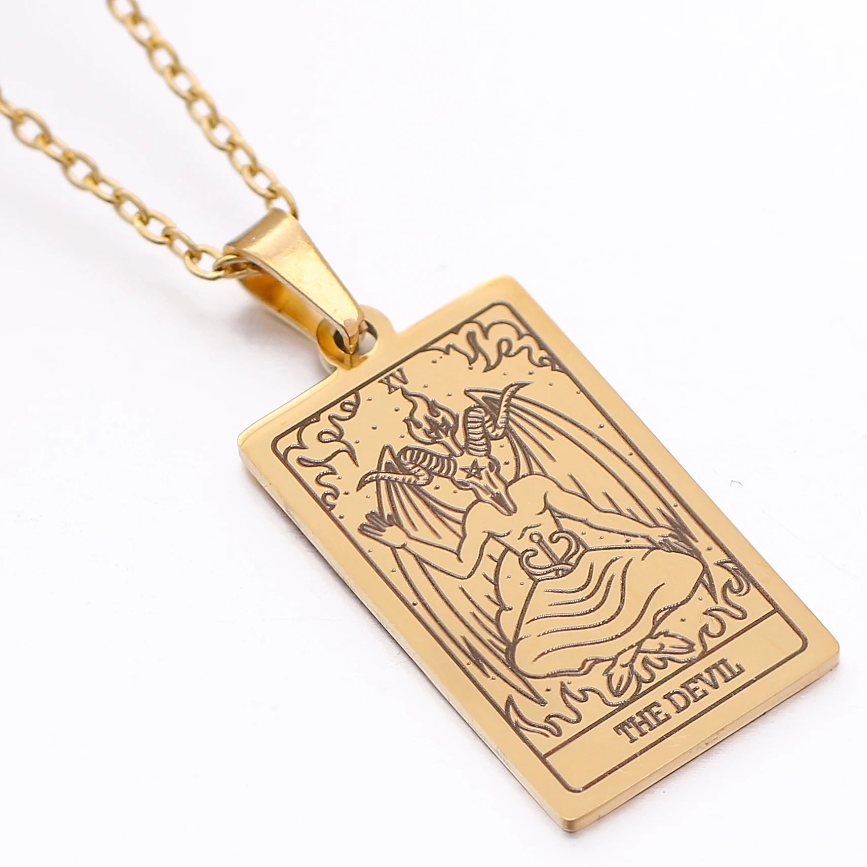 Colgante de Carta del Tarot en Placa