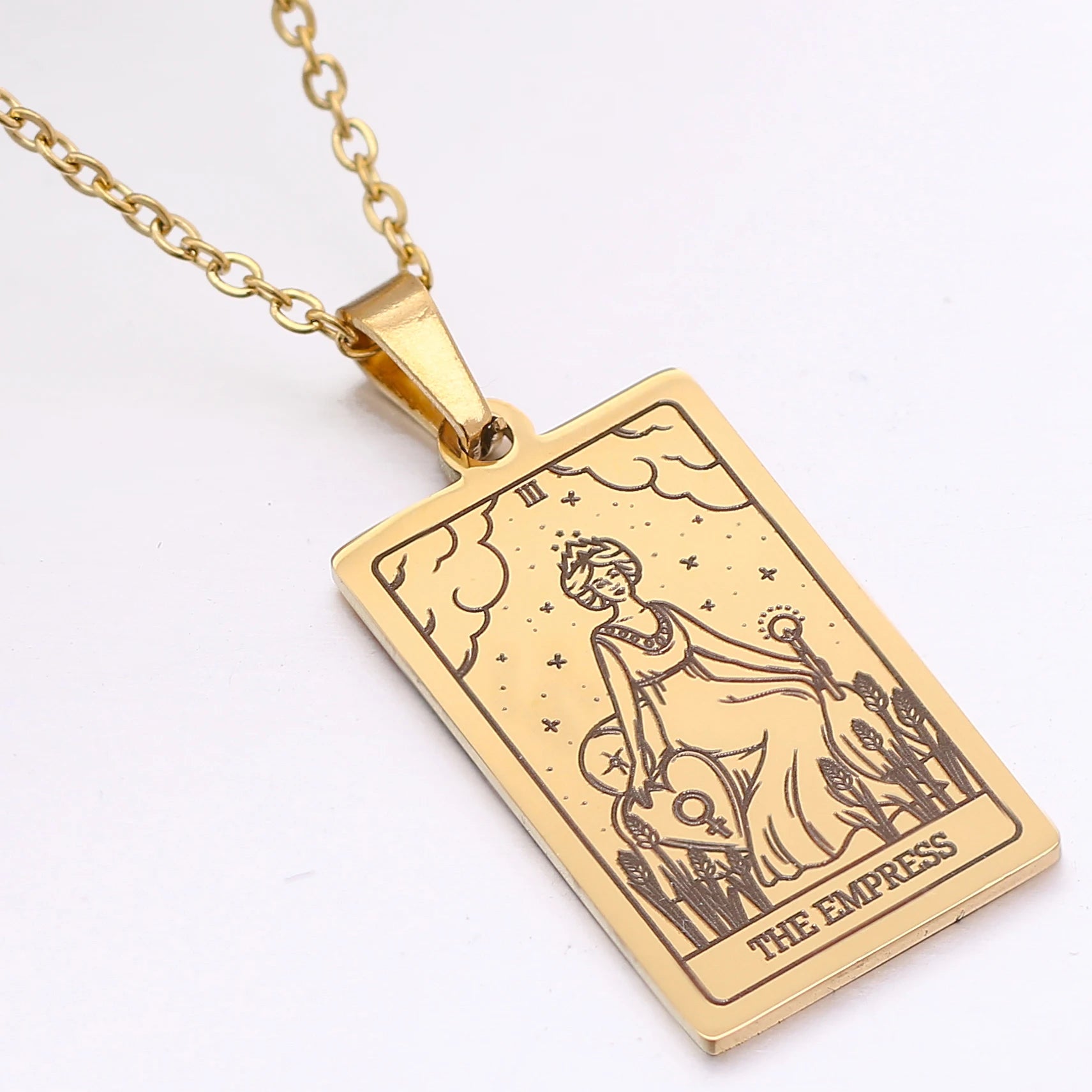 Colgante de Carta del Tarot en Placa