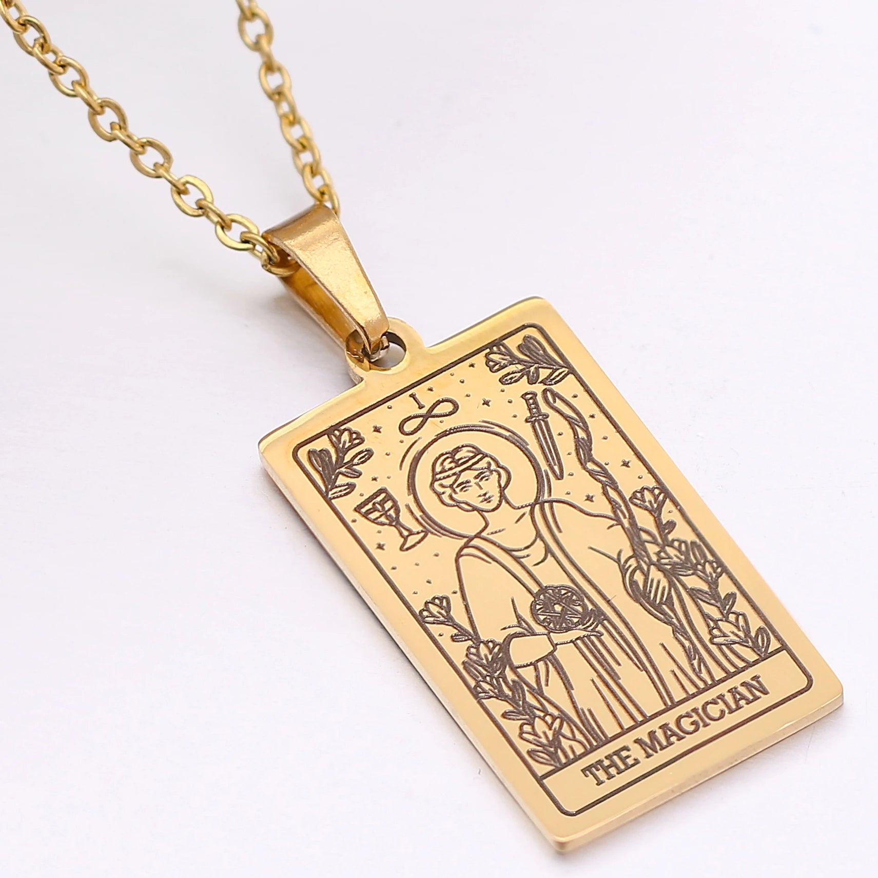 Colgante de Carta del Tarot en Placa