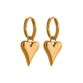 Pendientes con forma de corazón Stella Maris Oro 18k 