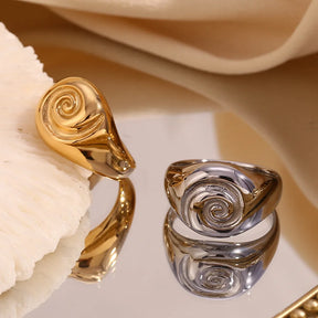 Anillo de sello caracol