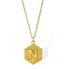 Colgante Hexagonal con Inicial