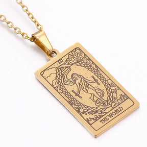 Colgante de Carta del Tarot en Placa