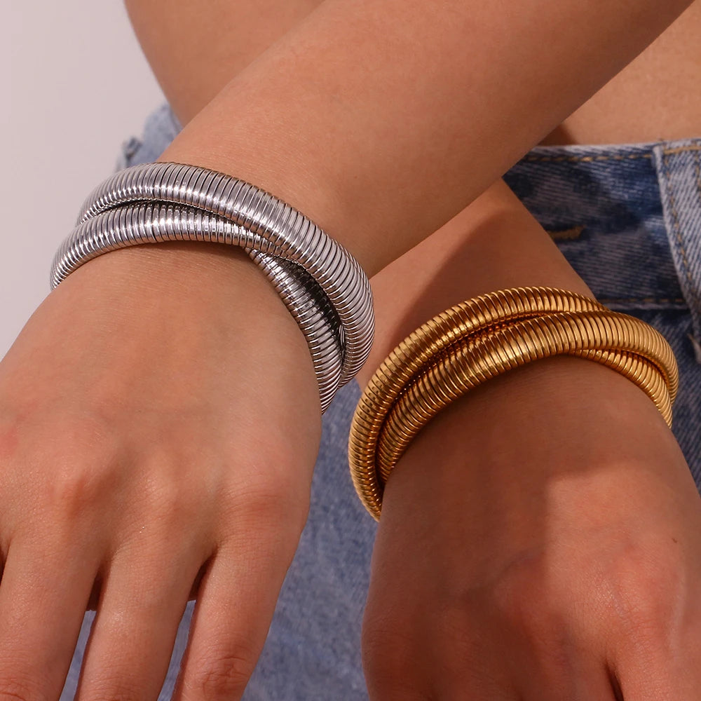 Brazalete envolventes de 3 capas