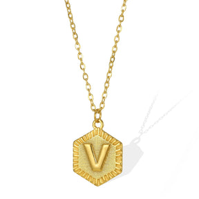 Colgante Hexagonal con Inicial